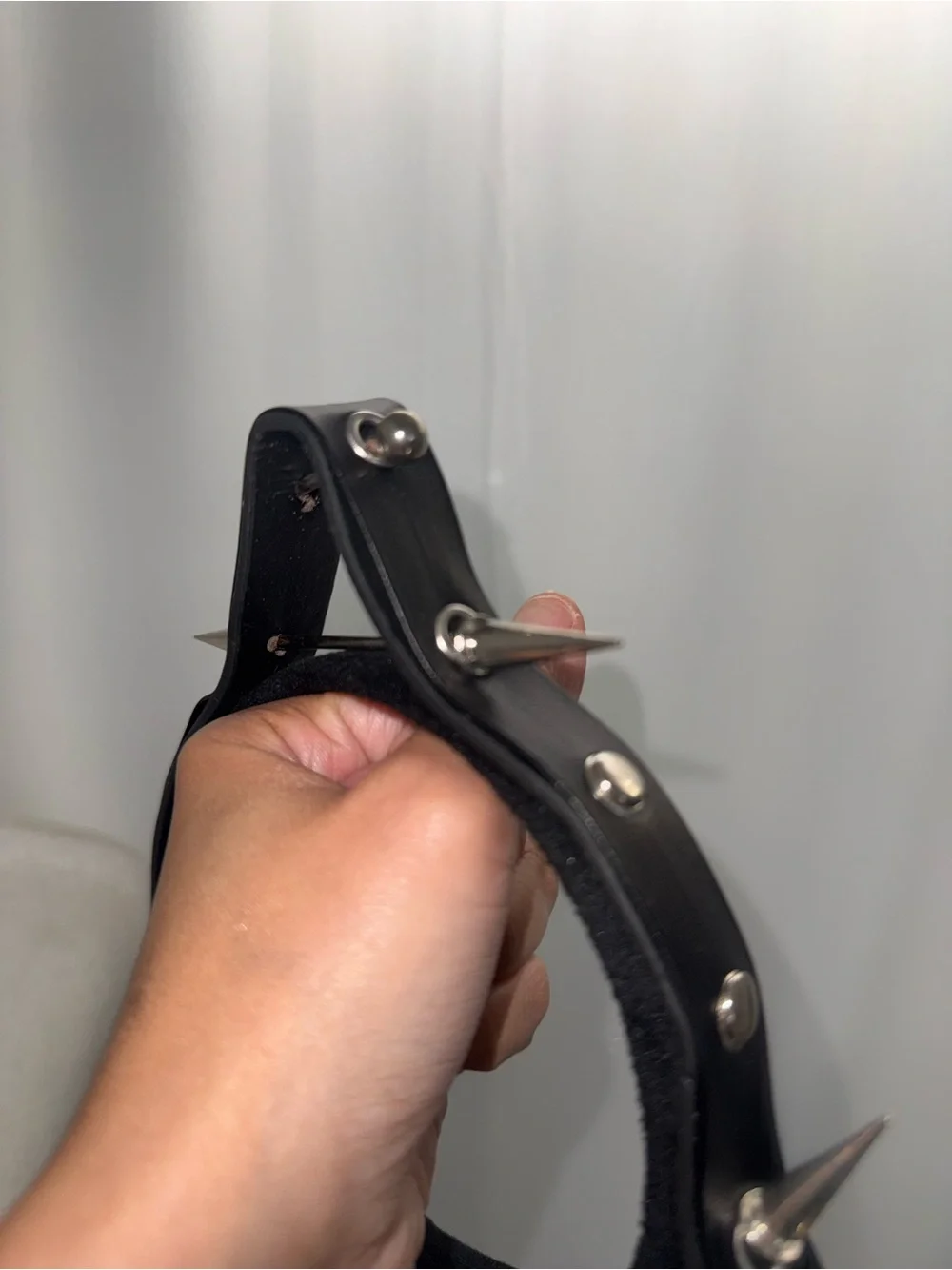 Brand new black spiked cat ear headband